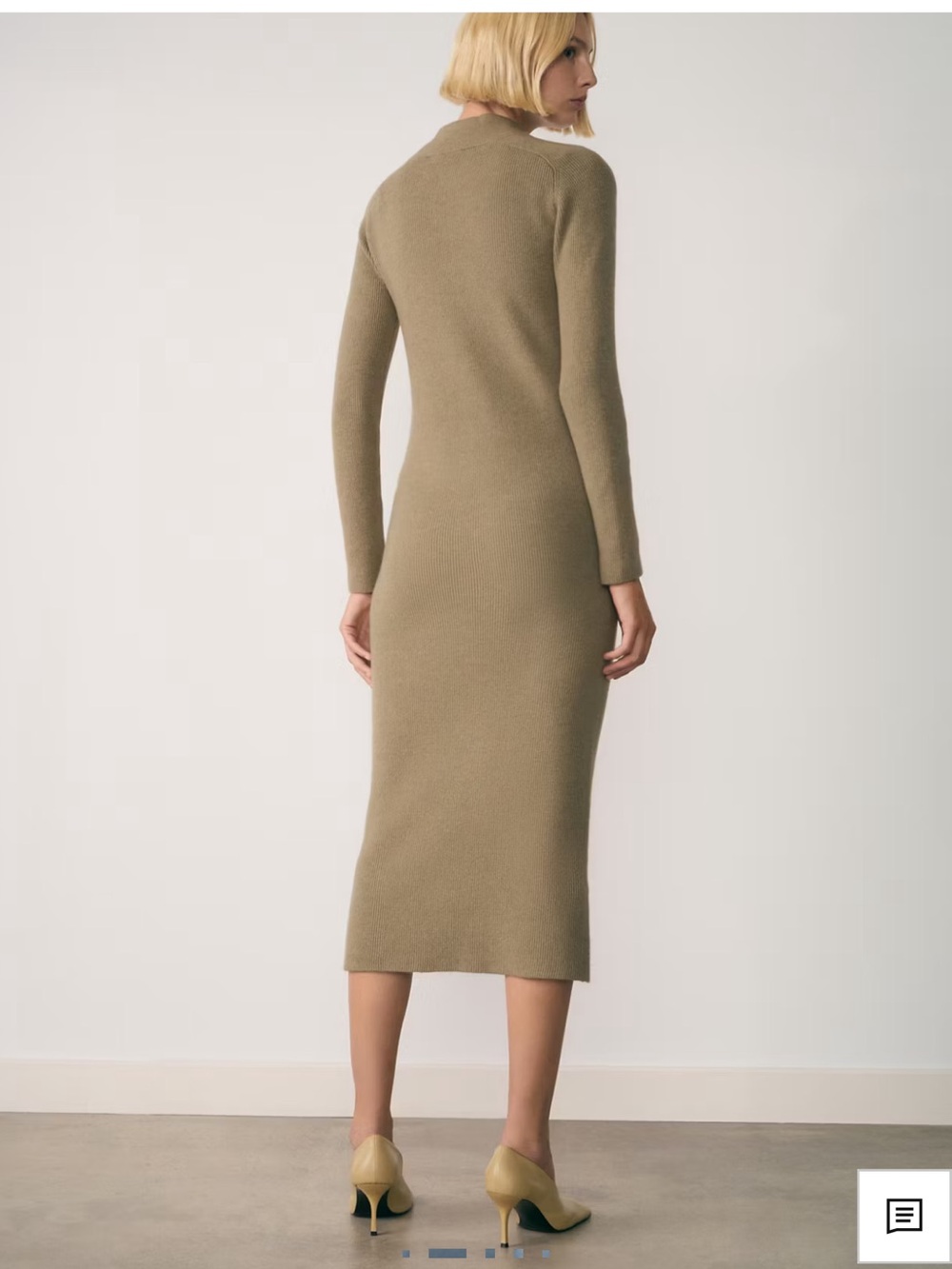 Long Sleeve Midi Knit Dress